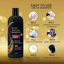 3 in 1 Black hair dye Natural shampoo ( Pack Of 4 ) image 2