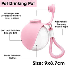 2-in-1 Portable Dog Water Bottle with Foldable Bowl image 4